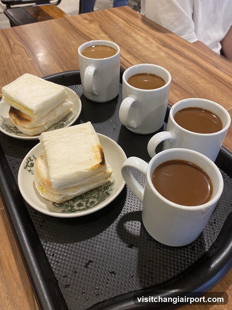 Cafe Tray with Toast and Coffee