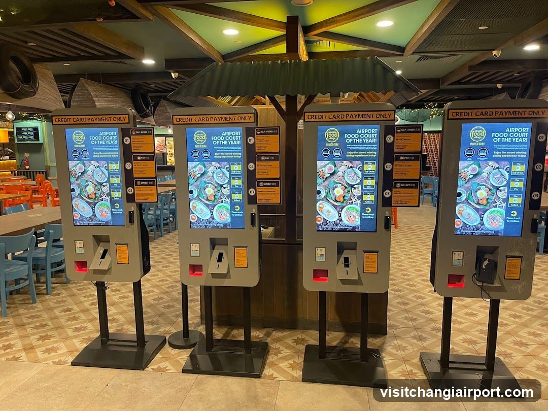 Airport Food Court Self-Service Kiosks