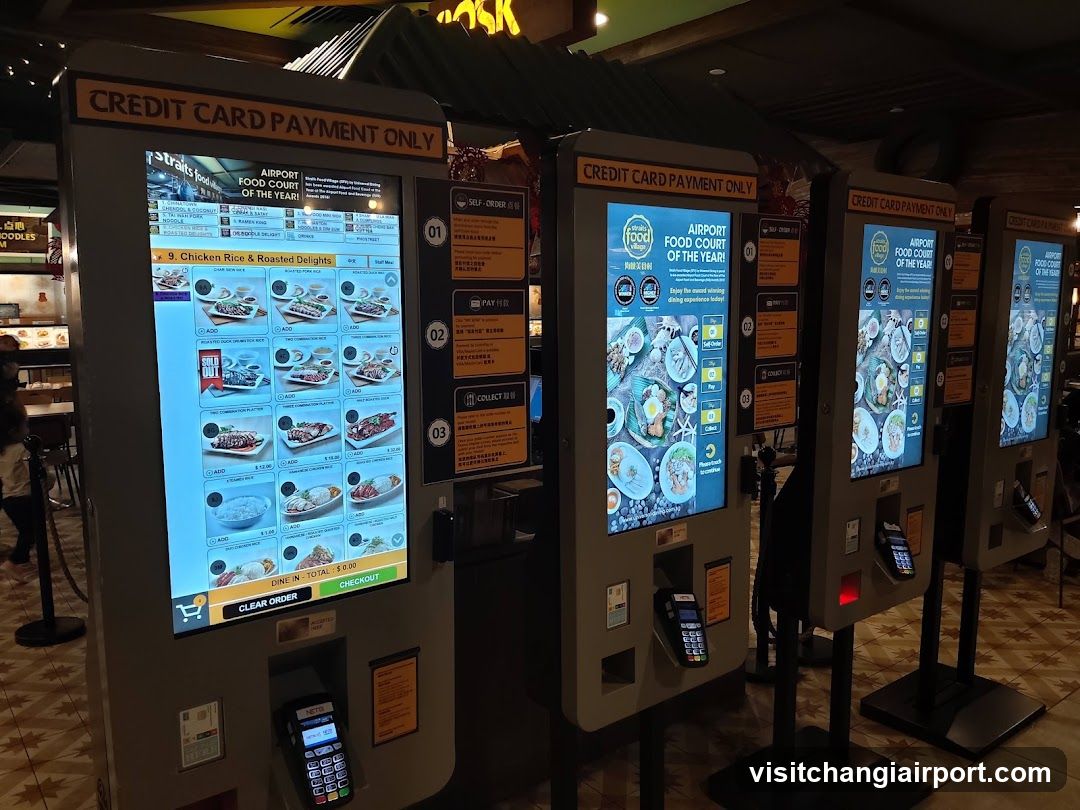 Airport Food Court Self-Service Kiosks