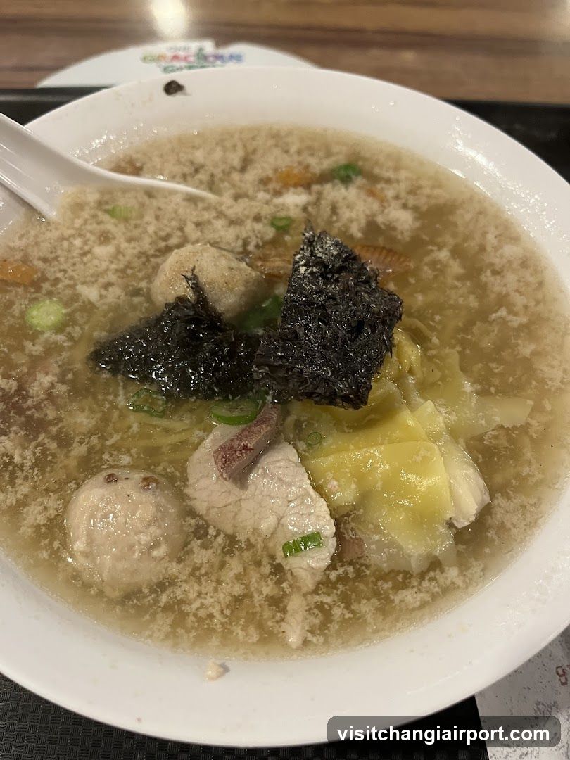 Soup Bowl with Meatballs and Tofu