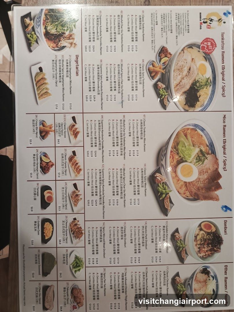 Ramen Menu