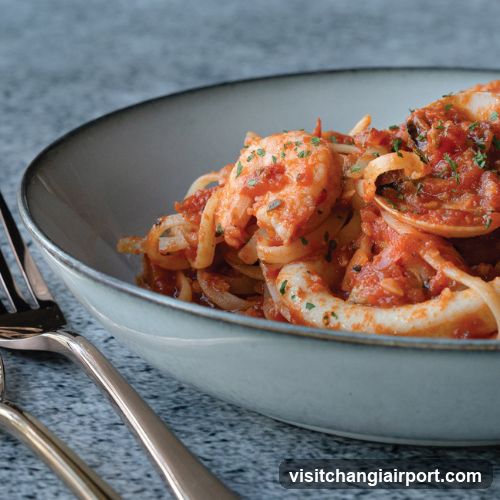 Seafood Pasta with Tomato Sauce