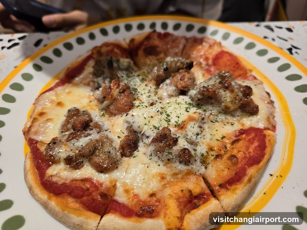 Sausage and Cheese Pizza