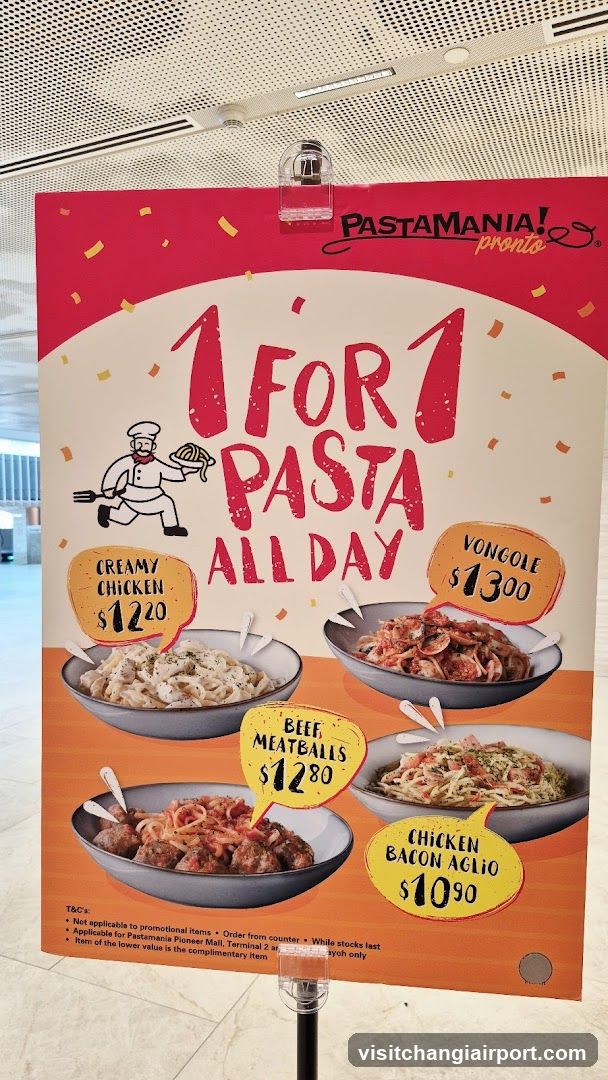 PastaMania Promo Sign