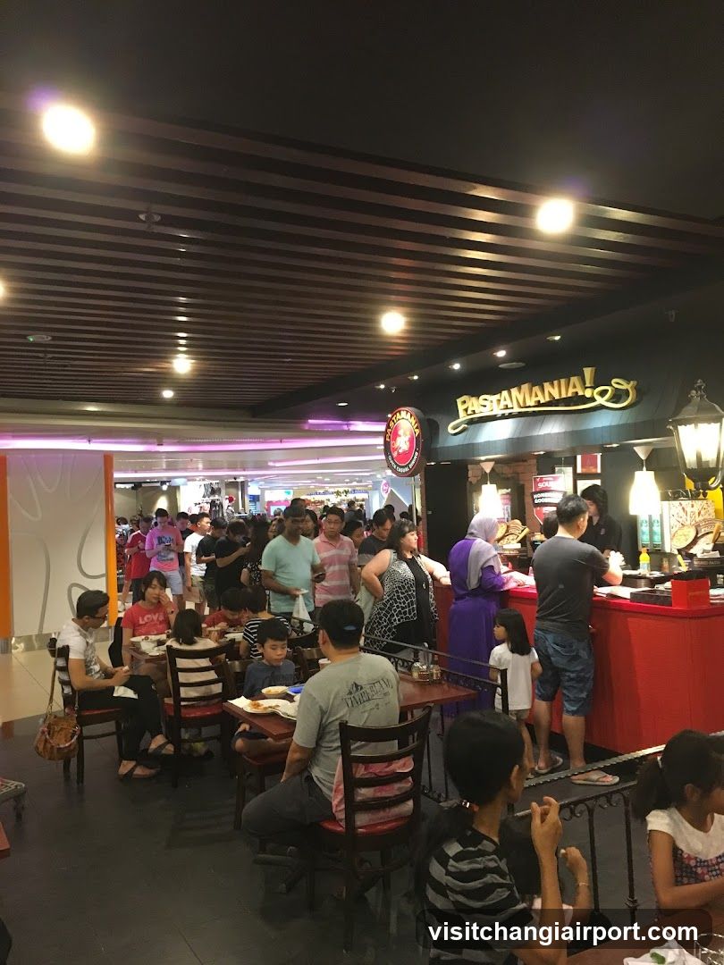 Busy Food Court Interior