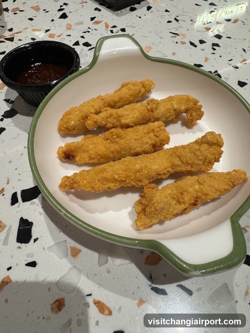 Fried Chicken Strips with Sauce