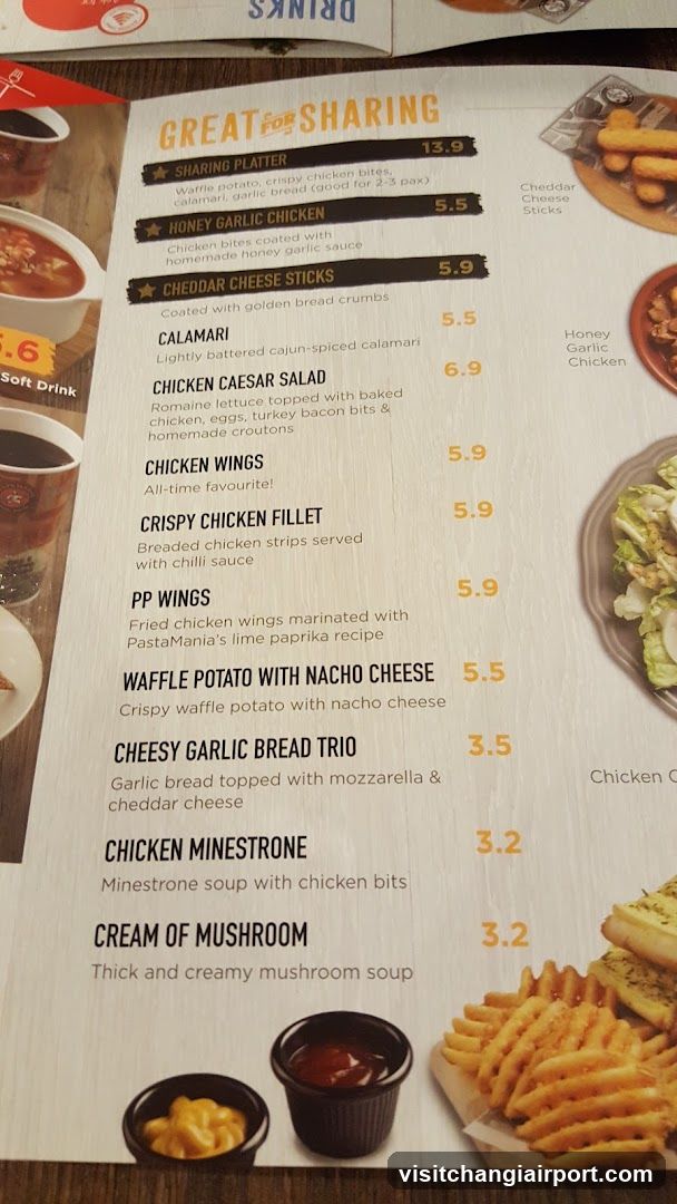 Great for Sharing Menu