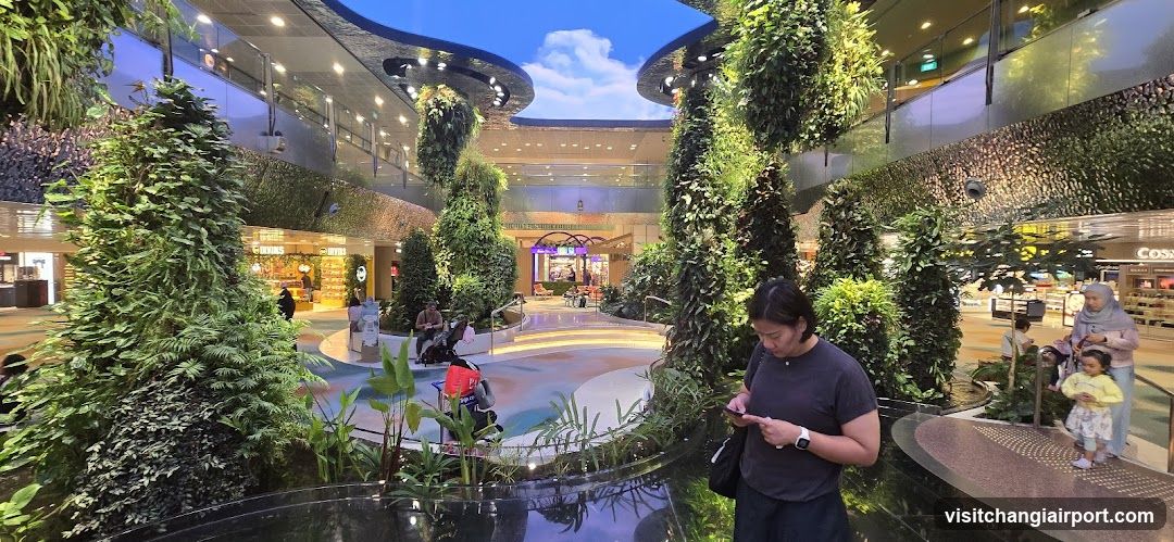 Indoor Shopping Mall with Greenery