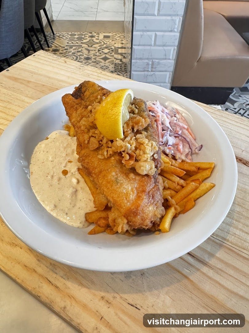 Fish and Chips with Coleslaw