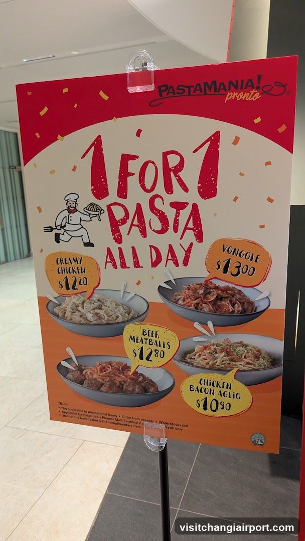 Pastamania Promo Sign