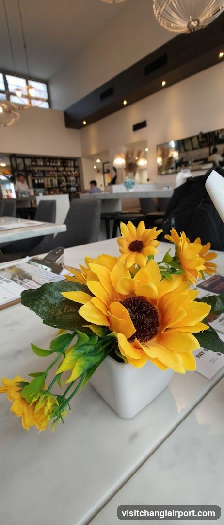 Sunflower Arrangement on Table
