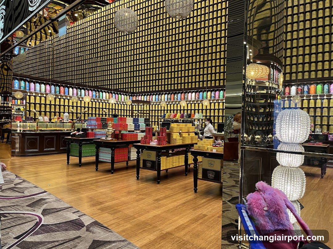 Interior of a traditional shop with wooden floors and shelves filled with colorful jars.