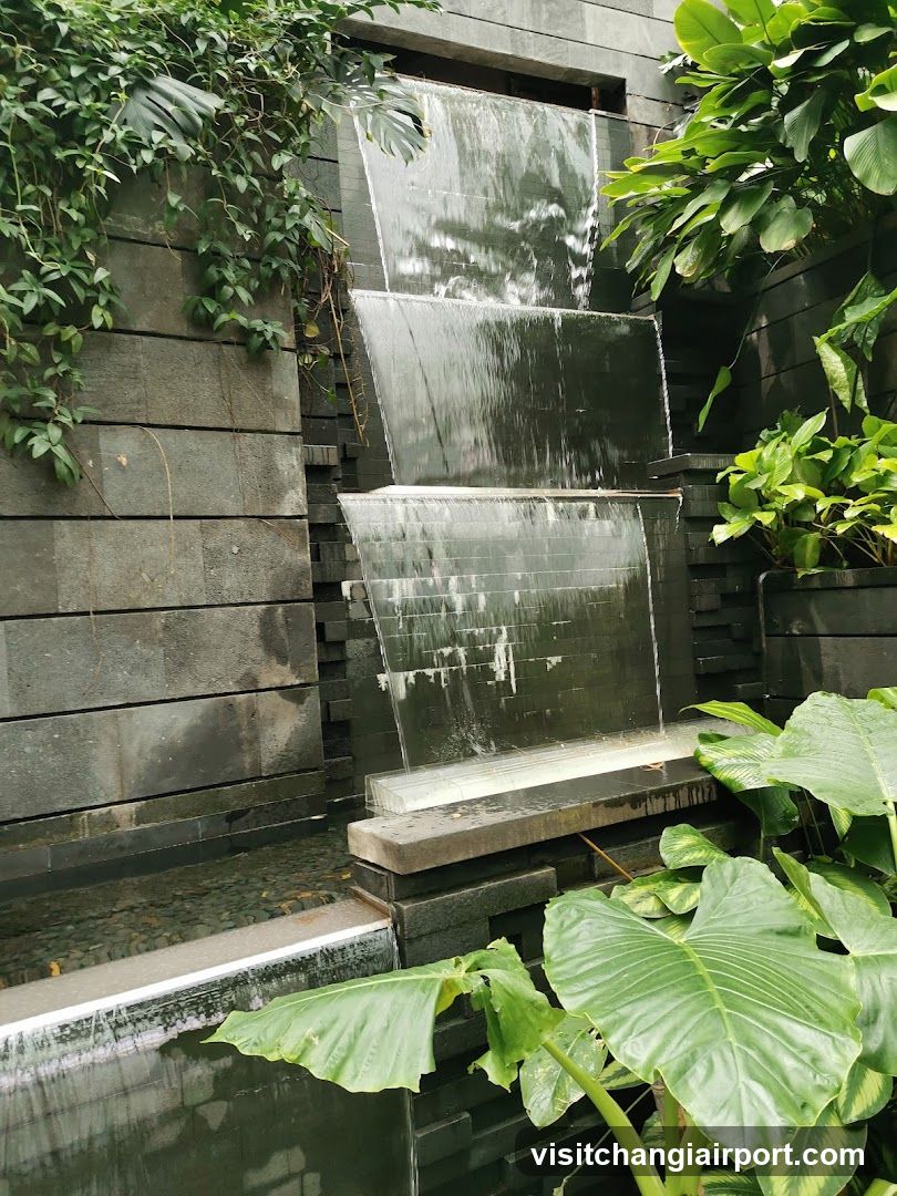Waterfall Feature with Greenery