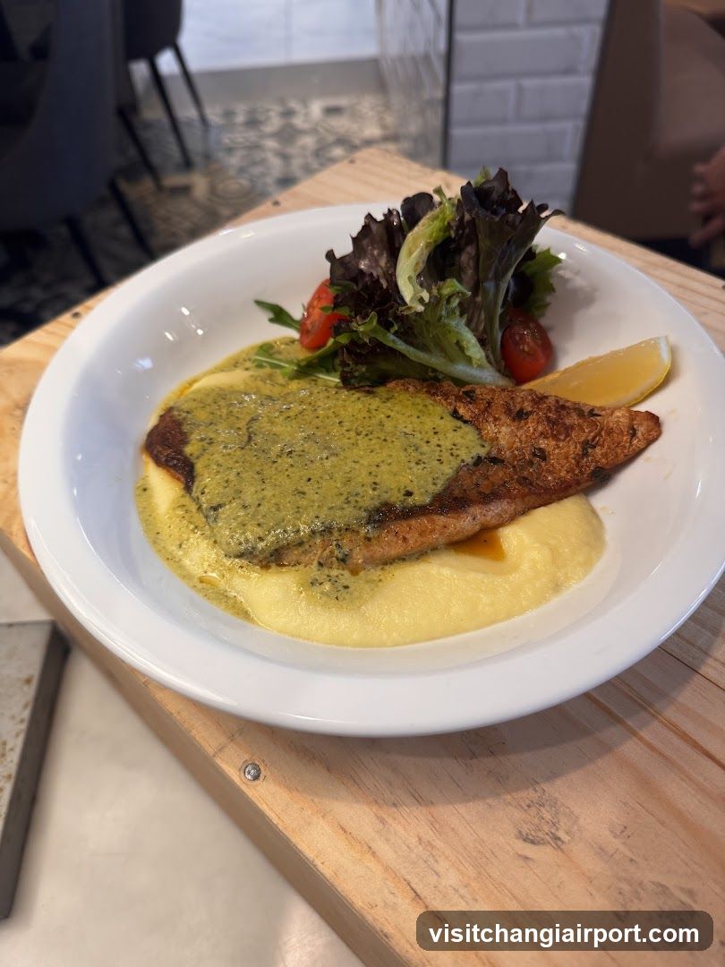 Grilled Fish with Pesto and Salad