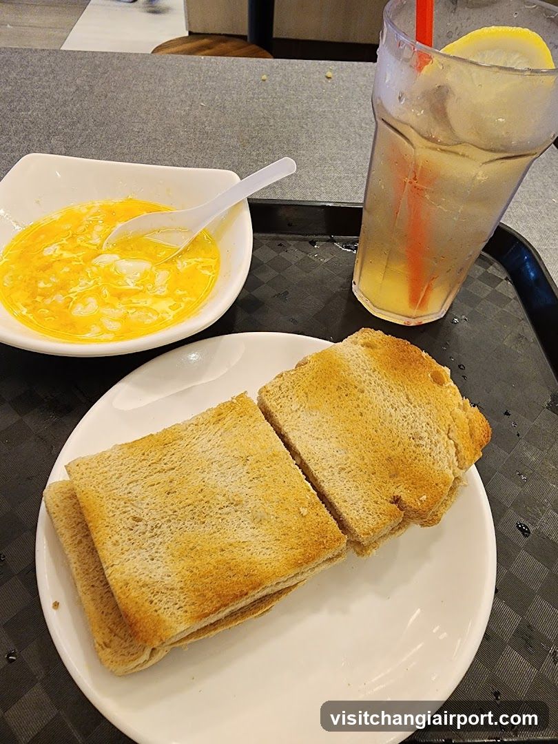 Breakfast Tray with Toast and Soup