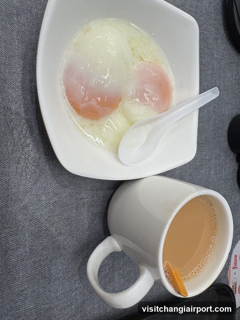 Breakfast with Eggs and Tea