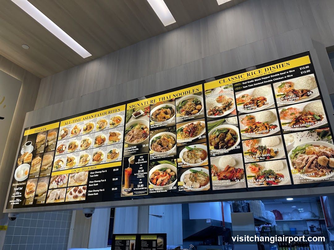 Thai Restaurant Menu Board