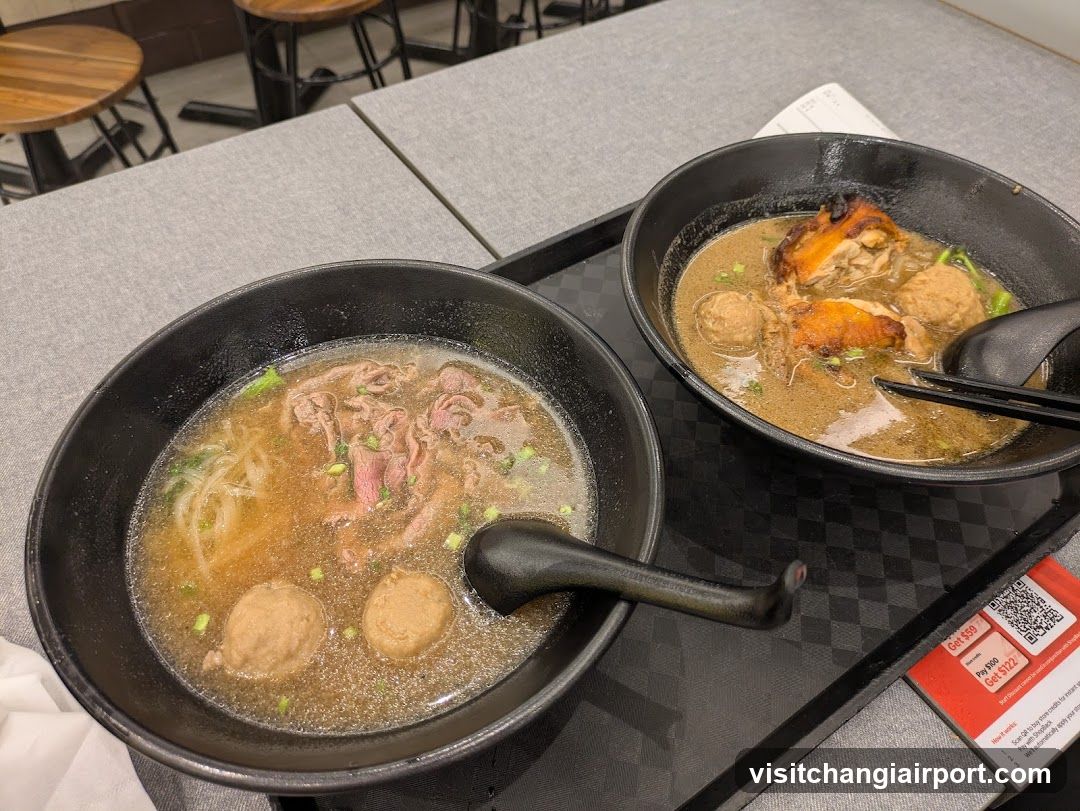 Ramen Bowls on Tray