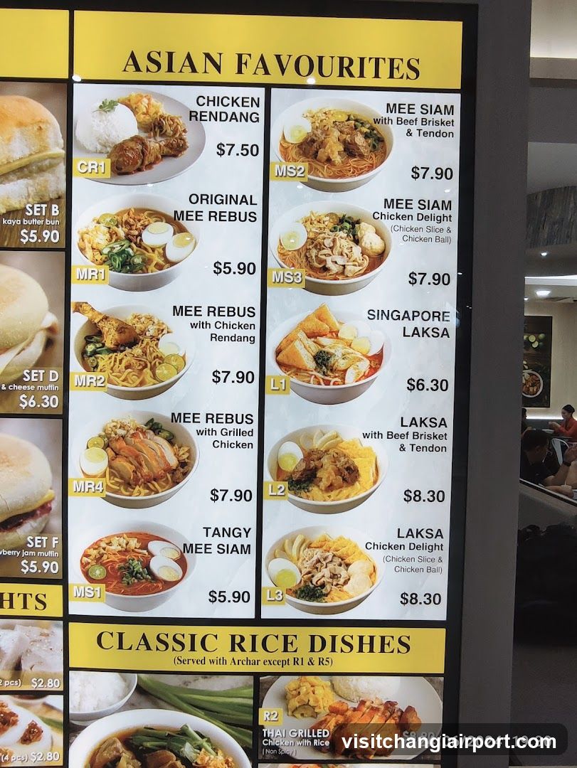 Asian Favourites Menu Board