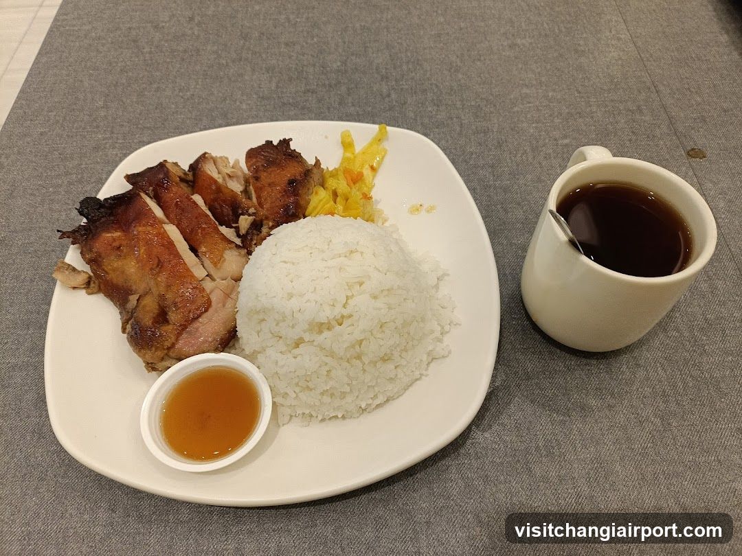 Roast Chicken with Rice and Tea