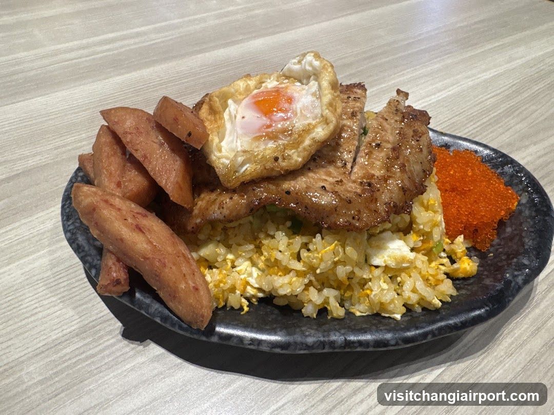 Fried Rice Bowl with Egg and Sausage