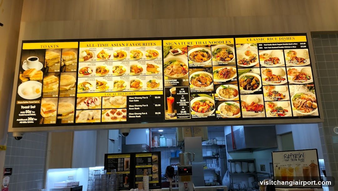 Food Menu Board Display