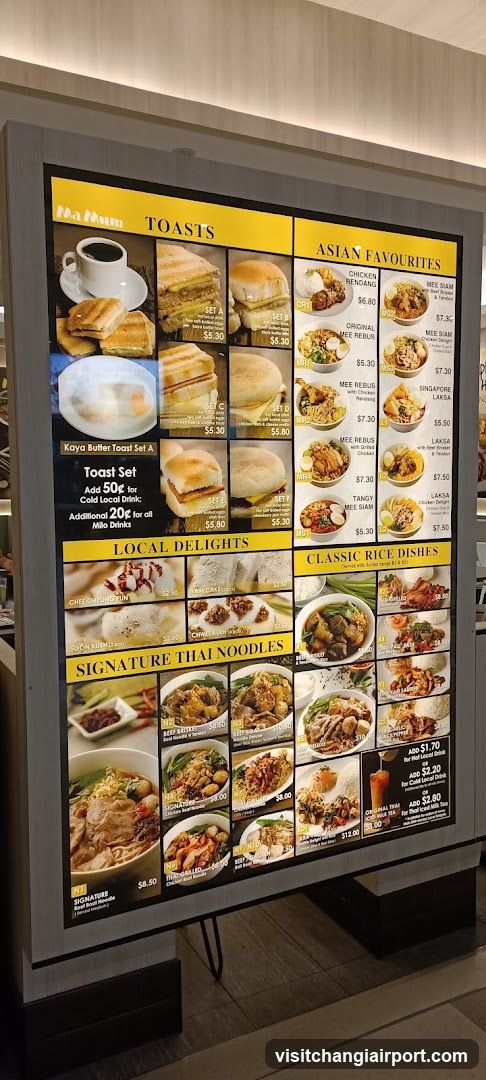Food Menu Board Display