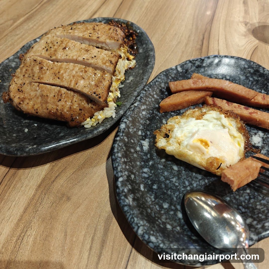 Food on plates