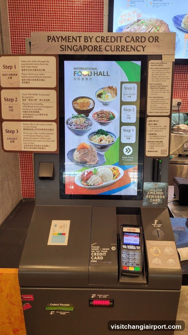 Self-Order Kiosk at International Food Hall