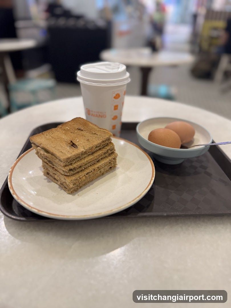 Breakfast Tray with Toast and Eggs