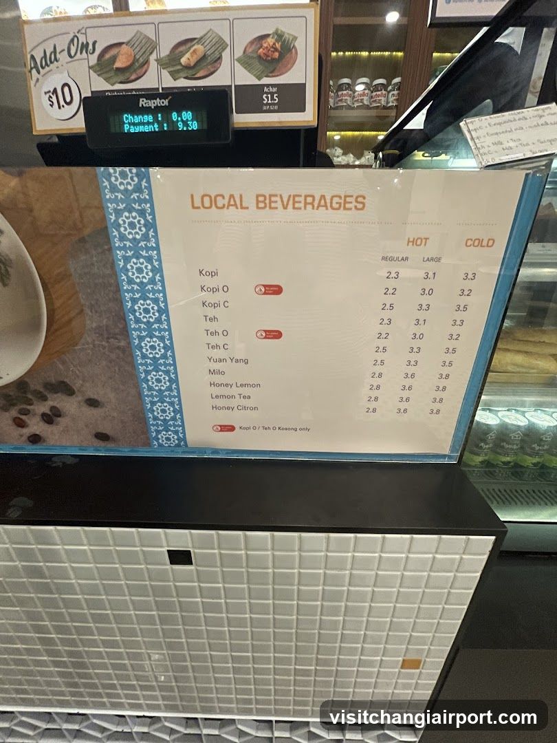 Local Beverages Menu Board