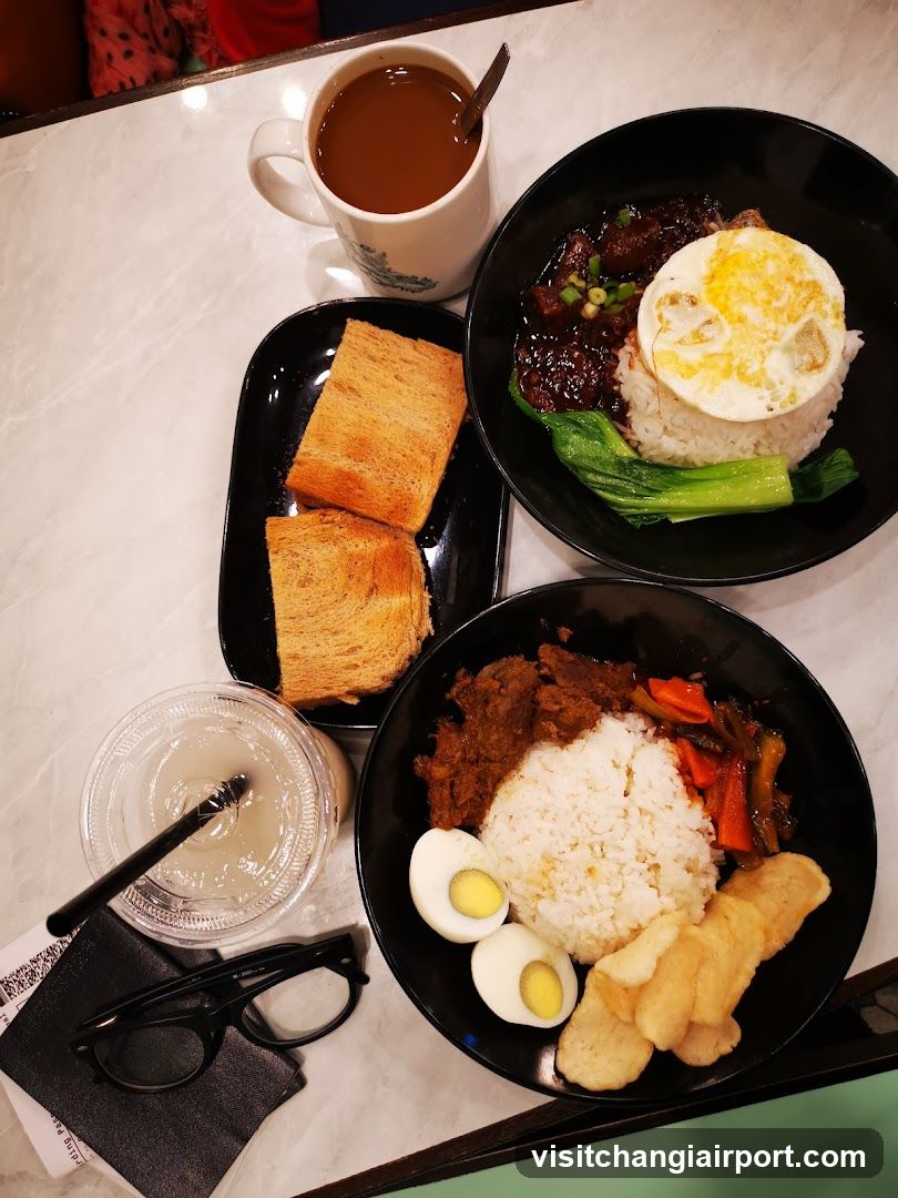 Food Spread on Table