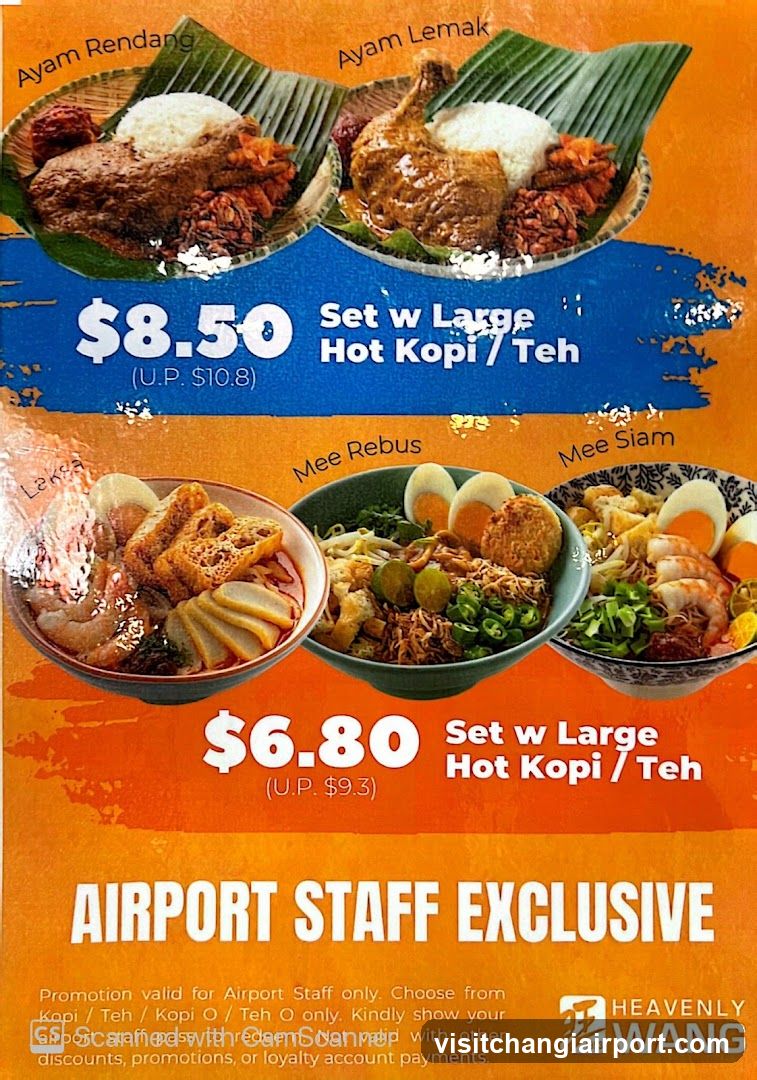 Heavenly Wang Food Promotion Flyer