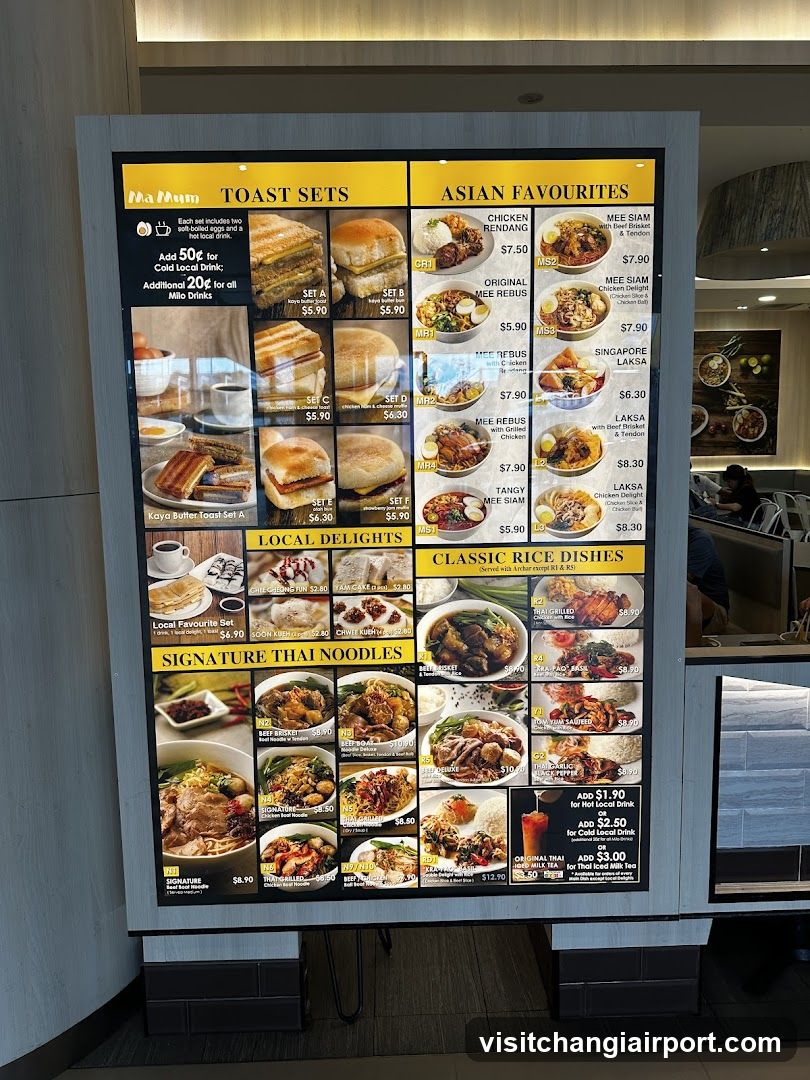 Ba Dum Menu Board
