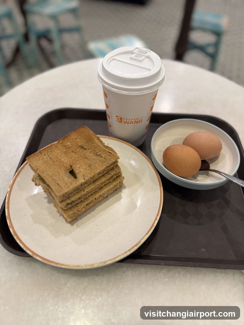 Breakfast Tray with Toast and Eggs
