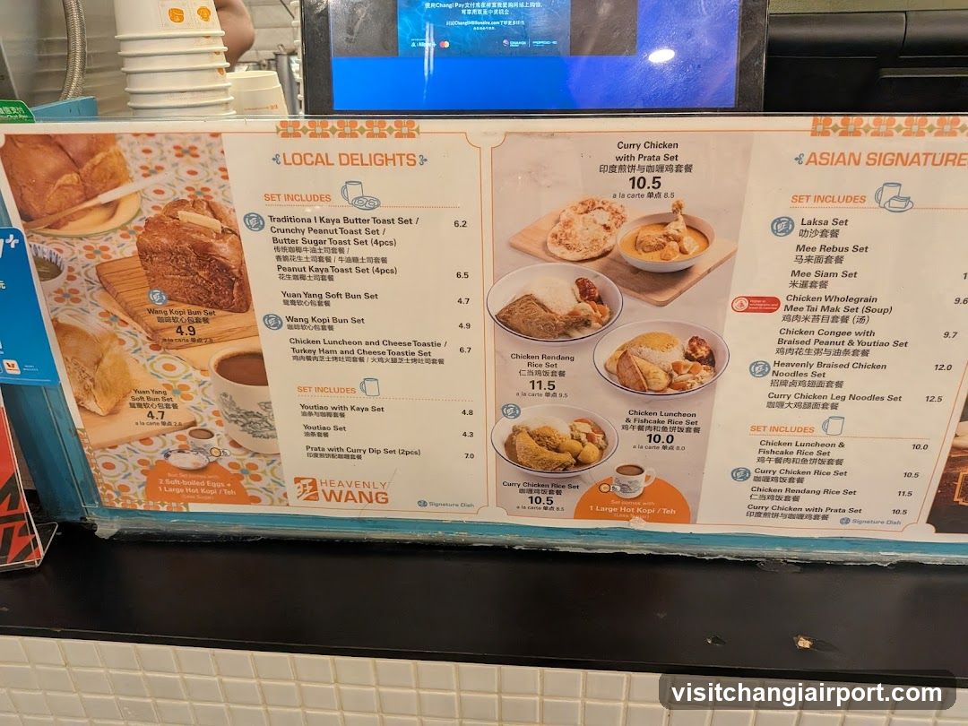 Heavenly Wang Menu Board