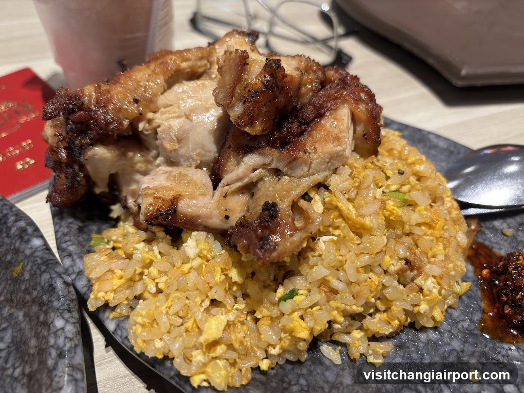 Fried Rice with Roasted Chicken