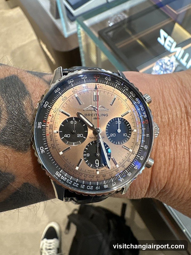 Breitling Chronograph Watch on Wrist