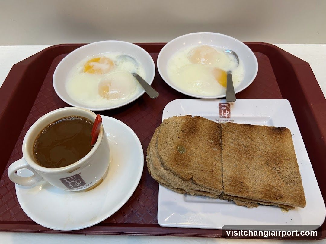 Breakfast Tray with Toast and Eggs