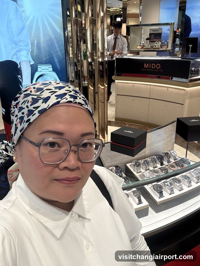 Watch Store Interior Selfie