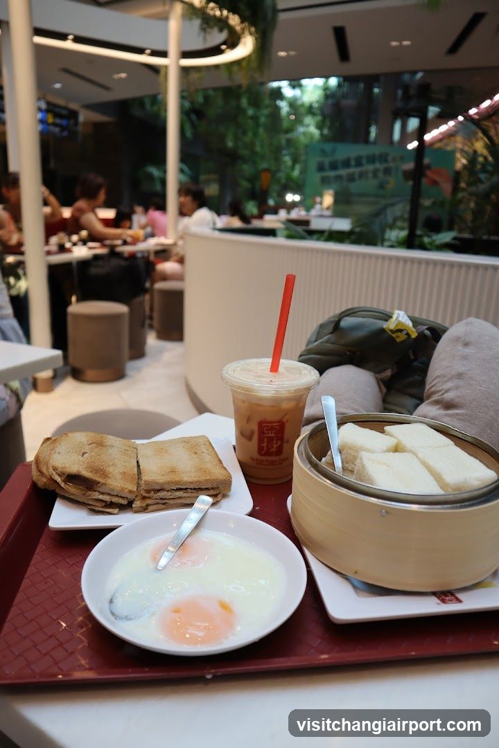 Breakfast at a cafe