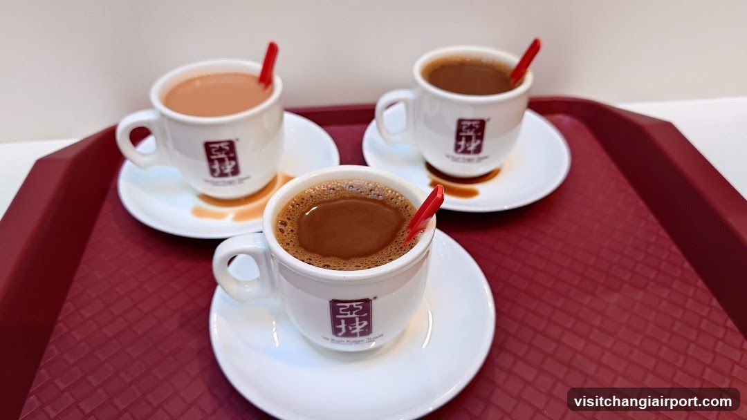 Three cups of tea on a tray