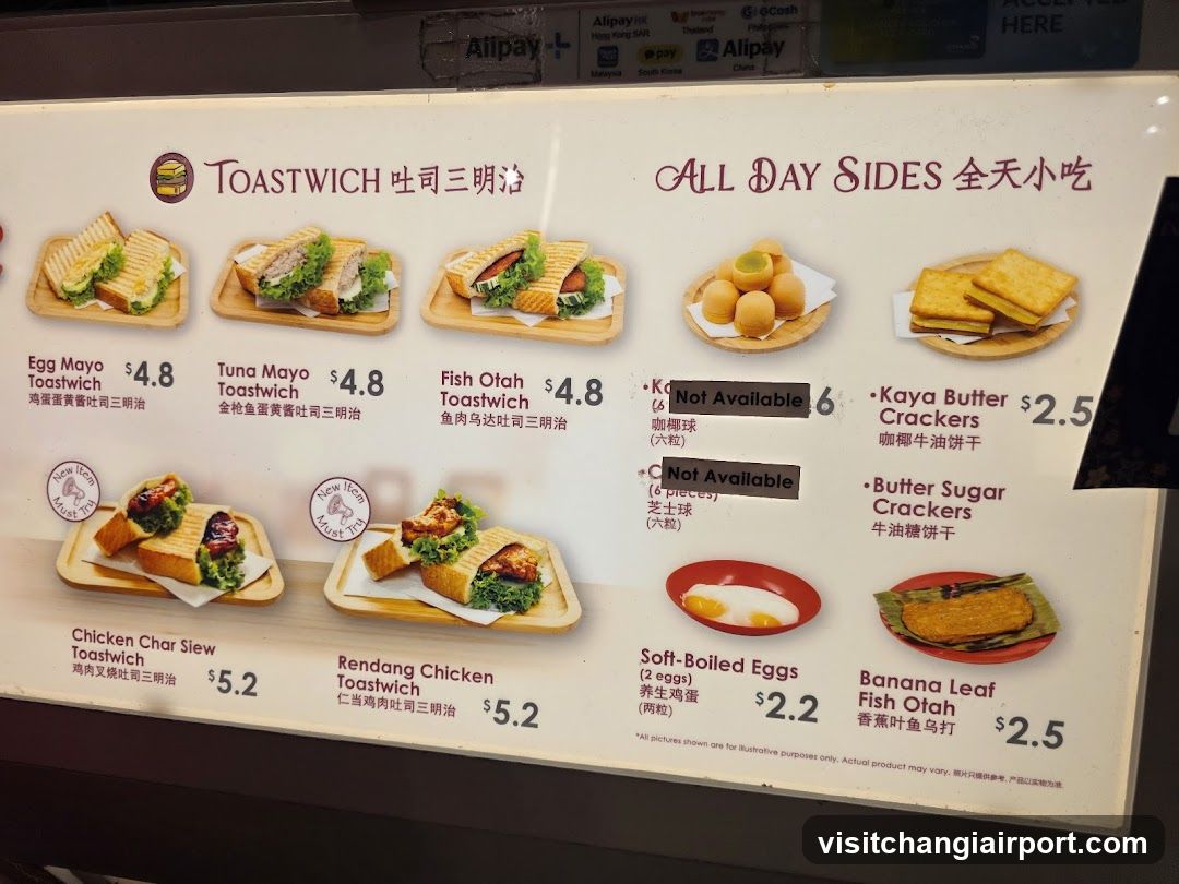 Toastwich Menu Board