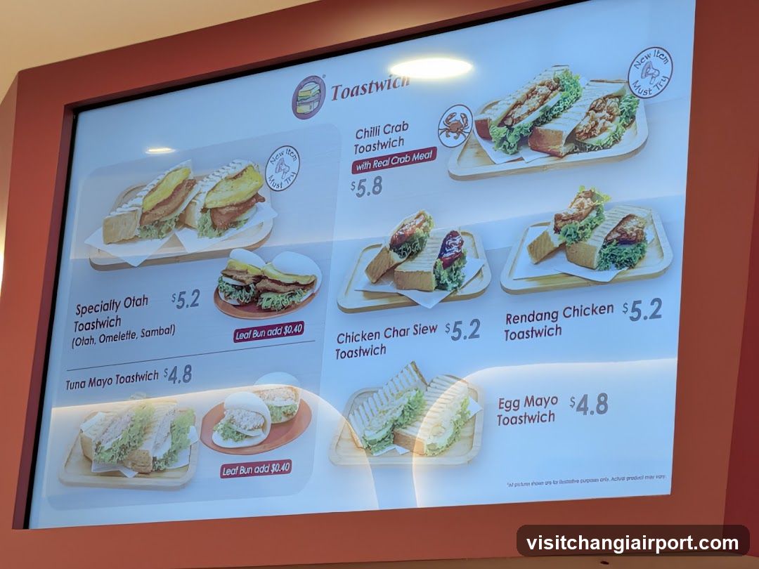 Toastwich Menu Board