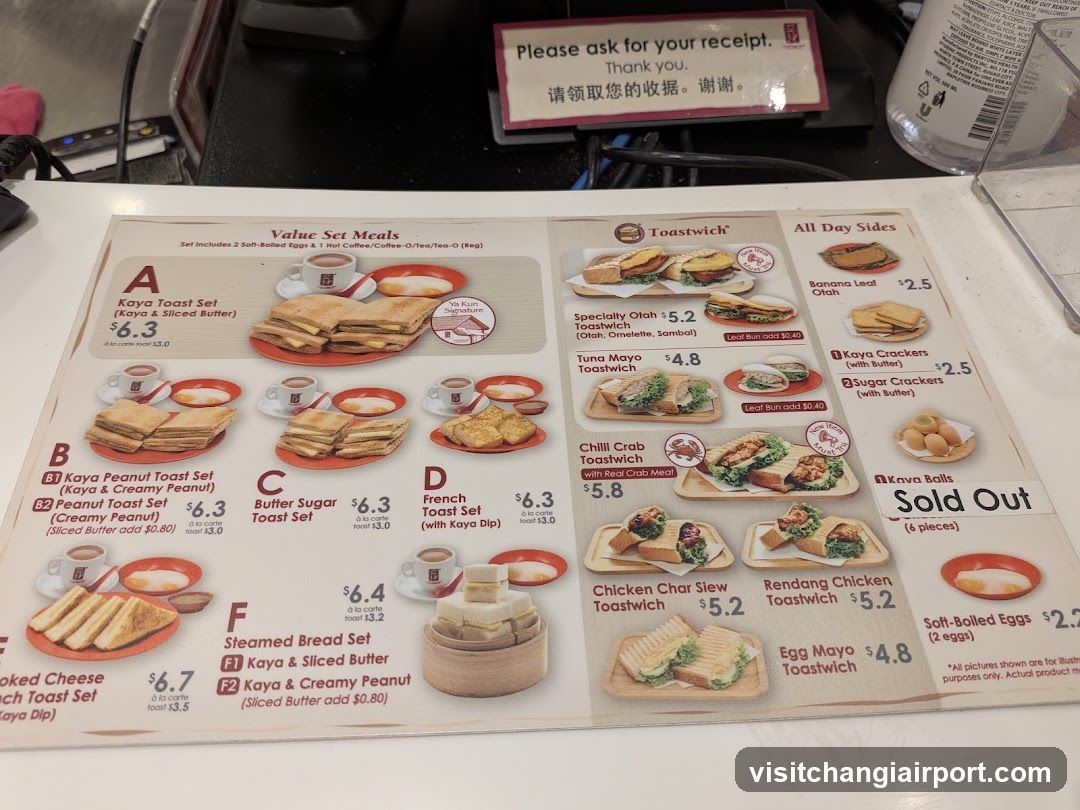 Kaya Toast Set Menu