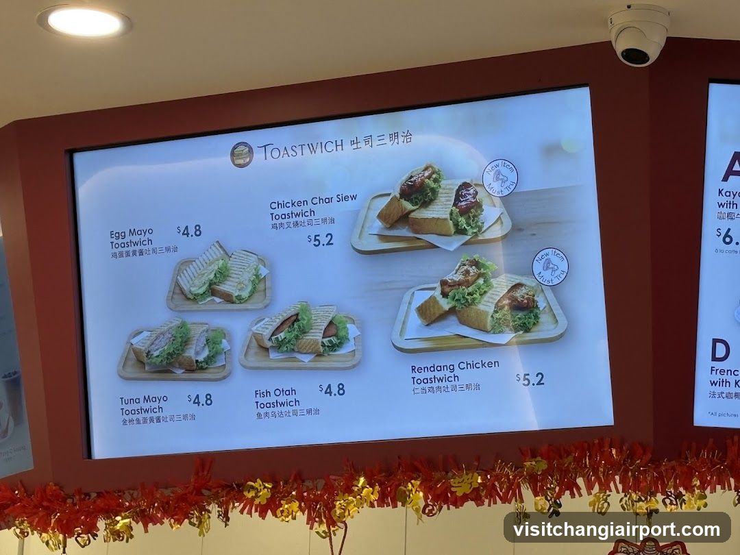 Toastwich Menu Board