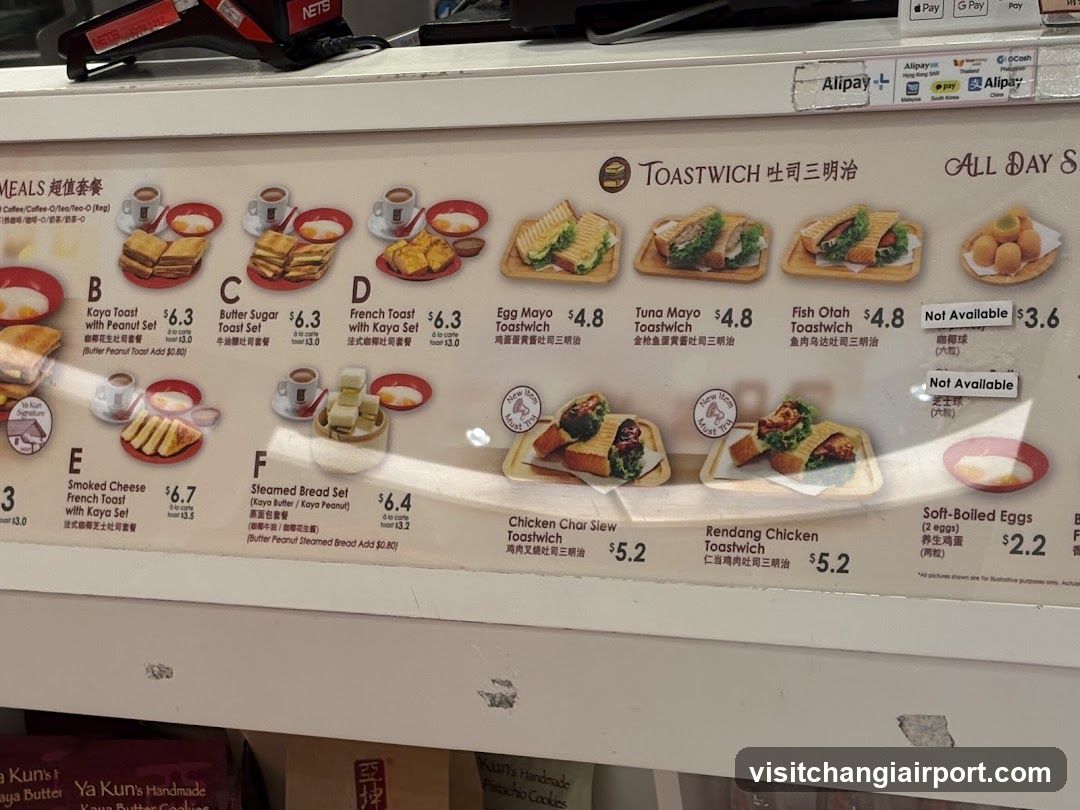 Toastwich Menu Board