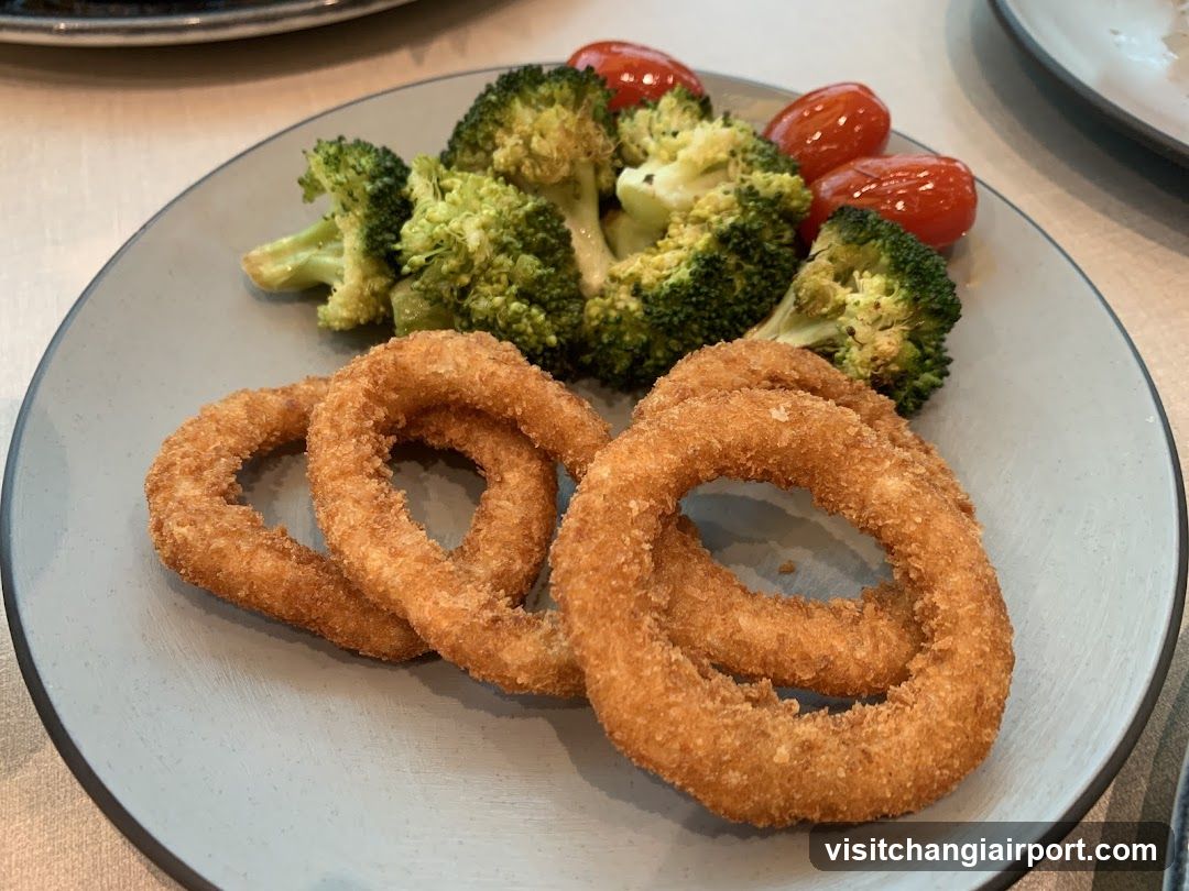 Onion Rings and Broccoli Plate