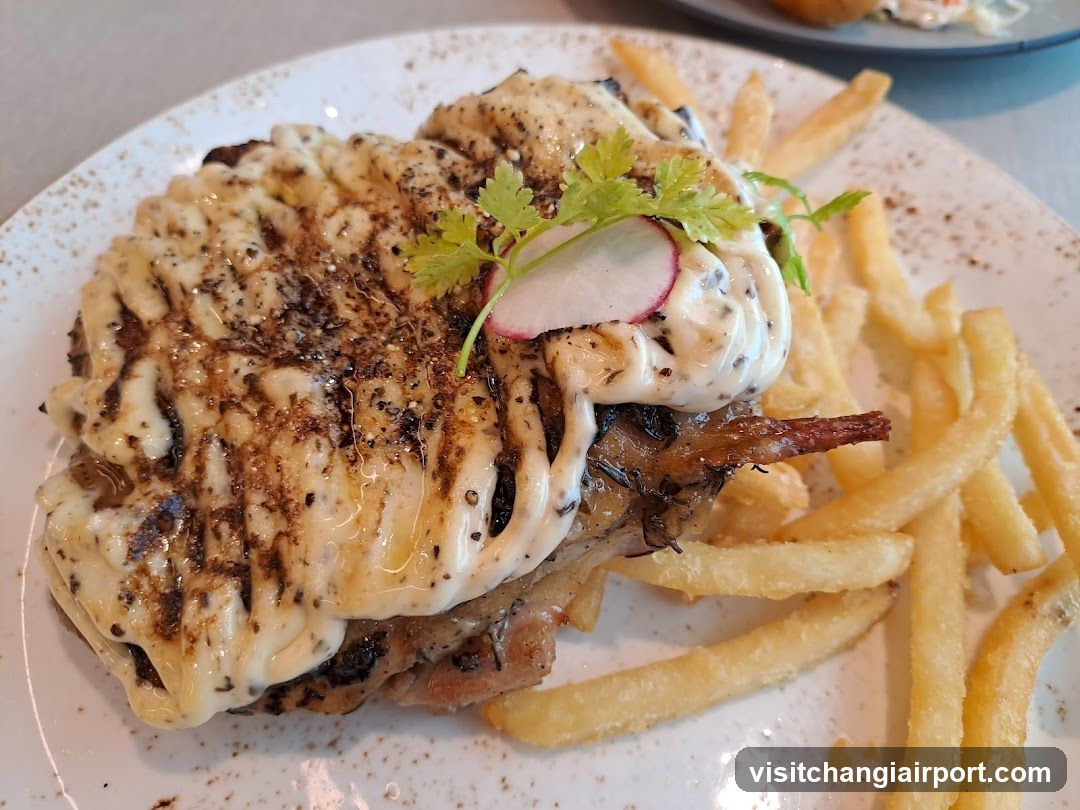 Grilled Fish with Fries