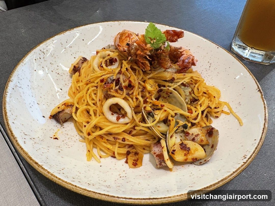 Seafood Pasta with Clams and Squid